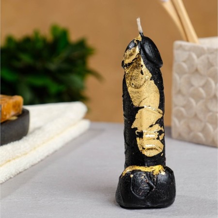 Figure candle "Favorite" Black with a whip 12.5cm-2