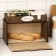 Bread a wooden bread with a stand under the spices "pattern", 35.6 x 20.4 x 24.8 cm, wenge