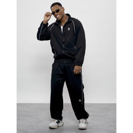 Sports suit men's, size 48, black color-9