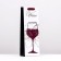 Package for the bottle "Splash of Wine", black and white 12 x 36 x 9 cm