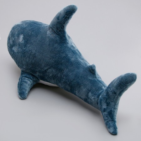 Soft toy "Shark", 60 cm, blue color-3