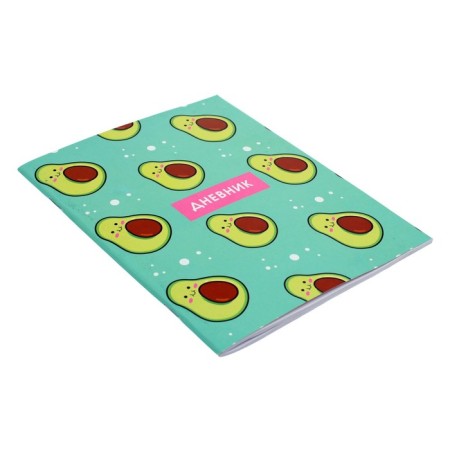 Universal diary for grades 1-11, "avocado pattern", soft cover, 40 sheets-1