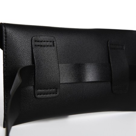 Gift set, waist bag, two covers for a passport, black color-4
