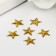 Decor for creativity Metal "Stars" gold set 50 pcs 1x1 cm