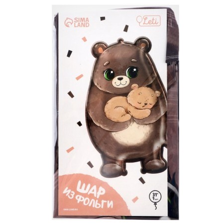 Foil ball 30 "Cute Bear", with a substrate-2