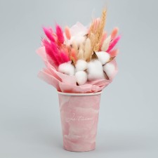 A glass for flowers 