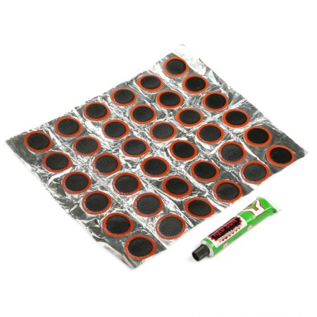 Rubber patching for tire repair, set 36 pcs