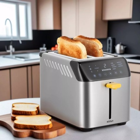 Toster KitFort KT-6225, 780-925 W, 7 modes, 2 toasts, silver-1