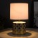 Birgit table lamp E14 40W white-gold 15x15x27 cm Risalux