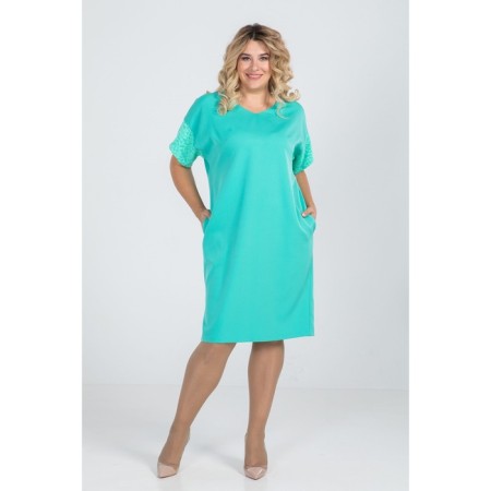 Women's dress, size 54, the color is light green-1