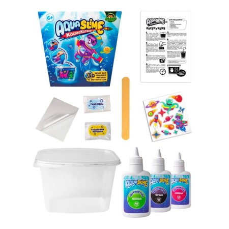 Aqua Slime average set: a set for the manufacture of figures from a colored gel-1