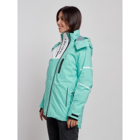Ski jacket female, size 44, turquoise color-1