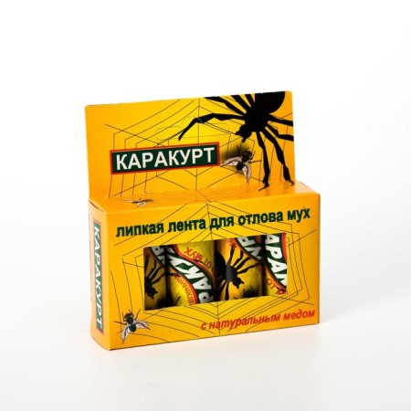 Sticky tape from flies "Karakurt", box, 4 pcs