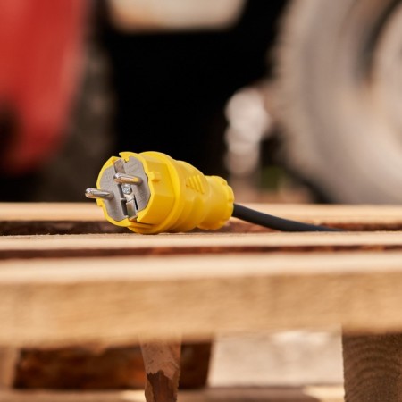The fork is direct moisture -proof, C/s, 16A. IP44, yellow rubber rubber-1