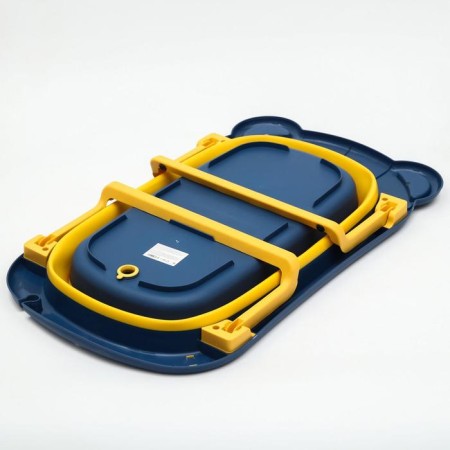 Bath Bath Folding with a drain, "Bear", 83 cm., Blue color-5
