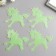 Plastic sticker phosphorus "unicorns" set of 4pcs mix 17x12 cm