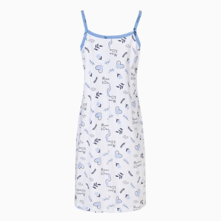 Female set (shirt/robe) for pregnant women, blue color, size 52-4