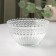 A set of glass salad bowls on the Tondo stand, 5 items: large 2.2 l, small 330 ml