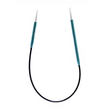 Knitting needles asymmetric aluminum circular zing Knitpro, 25 cm/3.25 mm 47055