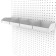 Metal container for a perforated chipboard panel 150 × 150 × 60 mm, white color