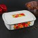 Metal container with a lid, 2.5 l, dree mix, white color
