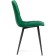 Stool on a metal frame chilli to metal/velor, black/green 44x50x85 cm
