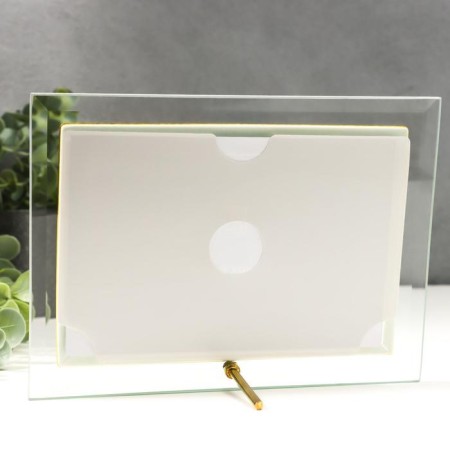 Photo frame Glass "GT 134/G" 10x15 cm, horizontal, with gold-3