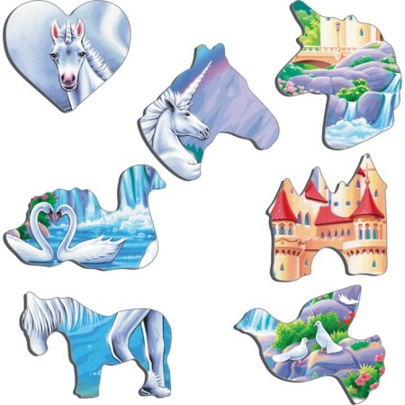 Larsen puzzle "Unicorns", 32 elements-2