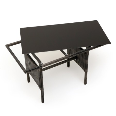 Garden table "Farell" dining, weaving: artificial rattan, 120 x 70 x 70 cm-3