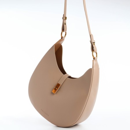 Female bag Textura, cosmetic bag, medium size, beige color-4