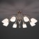 Ellene chandelier, 8x40W E27, color gold