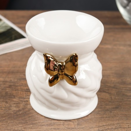 Aroma lamp ceramics "Golden butterfly" 9x7.5x7.5 cm-1