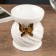 Aroma lamp ceramics "Golden butterfly" 9x7.5x7.5 cm