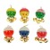 A toy for a parrot "Fun" with 3 bells, mix