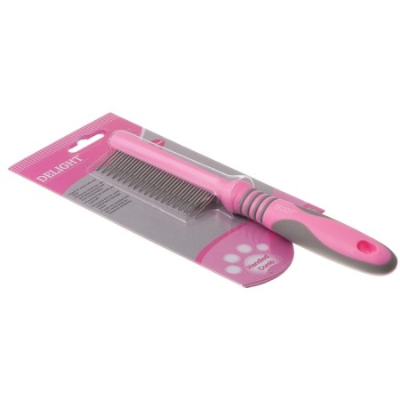 Delight Rose comb, with rings, disclaiming 18/19 teeth 12/20 mm, pink-5