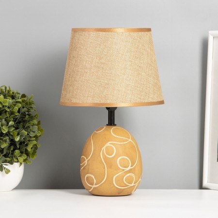 Table lamp "parable" 1x40W E14 brown 20x20x32cm