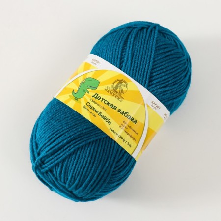 Yarn "Children's Fun" 20% microfiber, 80% acrylic 140m/50g (139 mordinated waves)-1