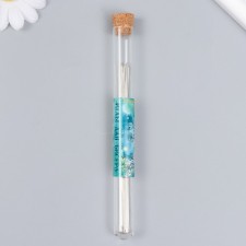 Needles metal for beads in a glass flask thin set 30 pcs Ø 0.6x120 mm 1.5x1.5x14 cm