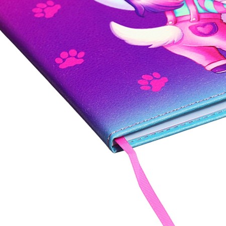 Universal Grade 1-11 Diary, 48 sheets "Chibi", solid cover of artificial leather, lies, universal cheat sheet, block 80 g/m2-2