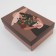 Gift folding box, packaging, “Girl with flowers”, 30 x 20 x 9 cm