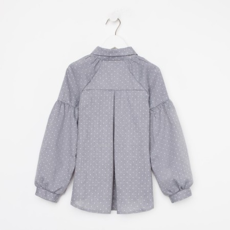 Рубашка детская MINAKU: Cotton collection цвет серый, рост 134-6