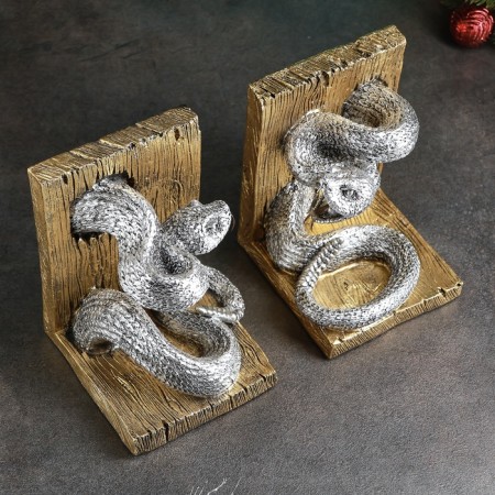 Holder - Silver with bronze, 25x12x16cm books-4