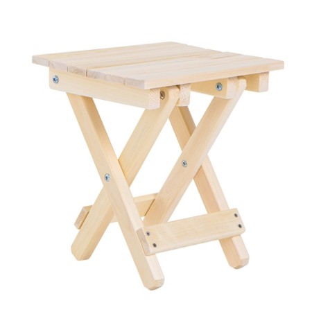 Folding stool, 30 × 35 × 40cm, from linden, "Dobroparov"-3