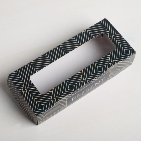 Confectionery packaging, boxing box "Present", 17 x 7 x 4 cm-2