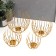 Climber Metal "Ball of the rods" set 4 pcs gold 17x20x20 cm