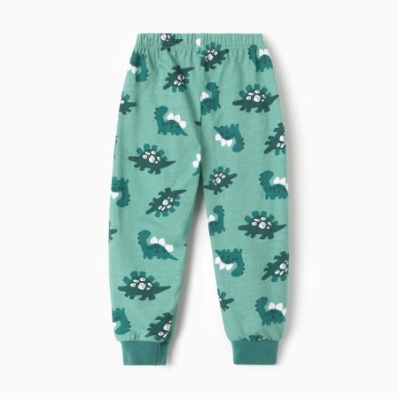 Pajamas for boys, color green, height 122 cm-9