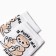 Women's socks "I have paws", white color, size 25