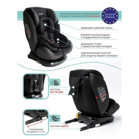 AMAROBABY ST-3, ISOFIX class D, group 0+/1/2/3, Khaki Color-2