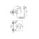 Shower mixer d & k rhein ambrosius da1344501, with hygienic shower, chrome