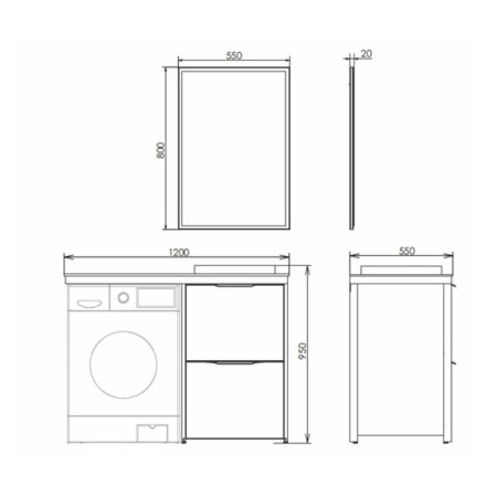 Comforty mirror is Lausanne 55, the color is matte-2